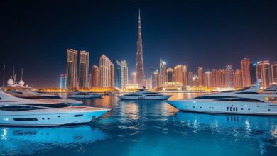 Luxury Dubai Marina Cruise Experience: Scenic Night and Waterfront Beauty