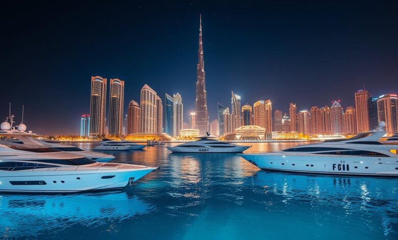 Luxury Dubai Marina Cruise Experience: Scenic Night and Waterfront Beauty