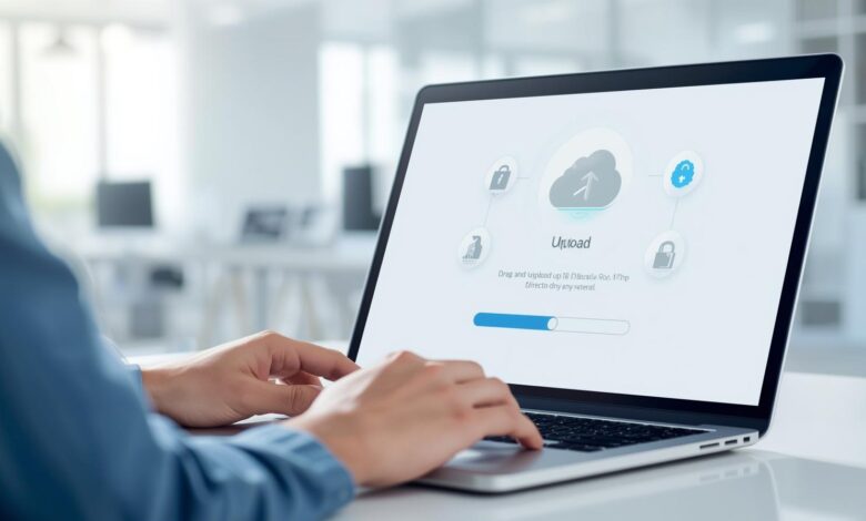 How to transfer large files online from Windows without external drives